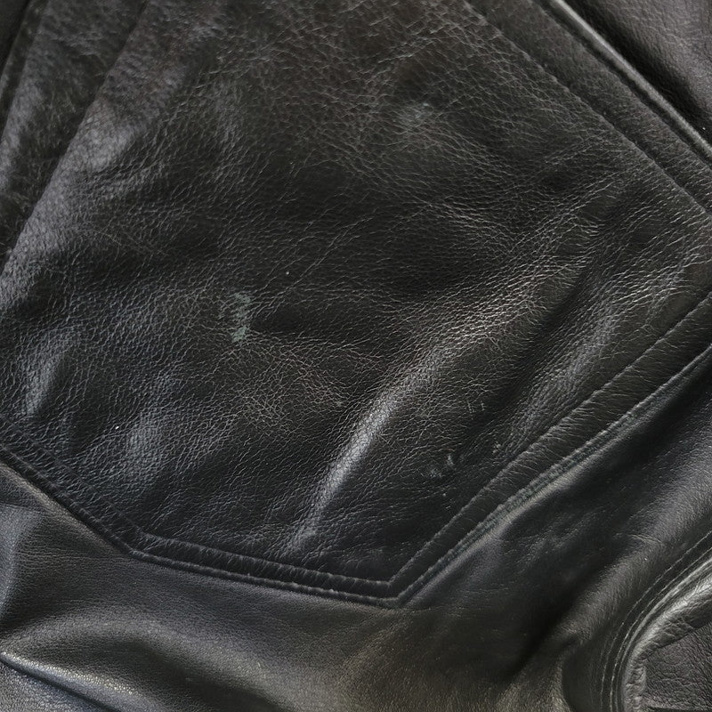 【現状渡し品】【メンズ】 CANYON DE CHELLY キャニオンデシェリー 8410104 90-00S LEATHER PANTS レザー パンツ ズボン ボトムス 157-260824-ya-22-izu サイズ：XL カラー：ブラック 万代Net店