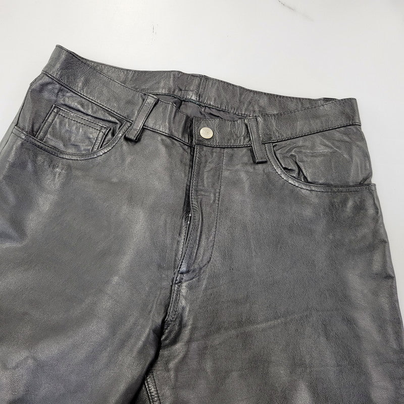 【現状渡し品】【メンズ】 CANYON DE CHELLY キャニオンデシェリー 8410104 90-00S LEATHER PANTS レザー パンツ ズボン ボトムス 157-260824-ya-22-izu サイズ：XL カラー：ブラック 万代Net店