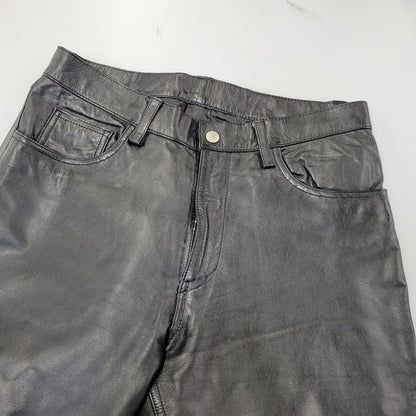 【現状渡し品】【メンズ】 CANYON DE CHELLY キャニオンデシェリー 8410104 90-00S LEATHER PANTS レザー パンツ ズボン ボトムス 157-260824-ya-22-izu サイズ：XL カラー：ブラック 万代Net店