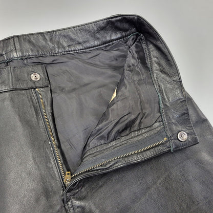 【現状渡し品】【メンズ】 CANYON DE CHELLY キャニオンデシェリー 8410104 90-00S LEATHER PANTS レザー パンツ ズボン ボトムス 157-260824-ya-22-izu サイズ：XL カラー：ブラック 万代Net店