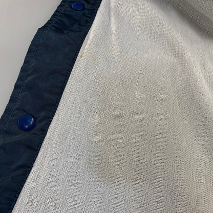 【中古品】【メンズ】 UNITED ATHLE ユナイテッドアスレ FUCK THE WORLD W CROSS PRINT COACH JACKET クロス プリント コーチ ジャケット アウター 146-260828-cs-20-izu サイズ：L カラー：ネイビー 万代Net店