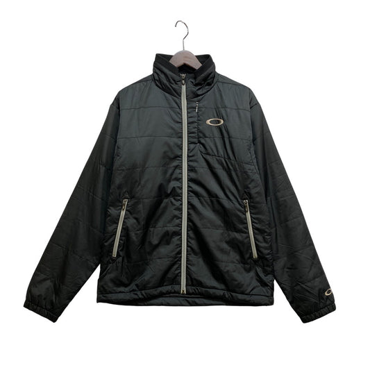 【中古品】【メンズ】 OAKLEY オークリー LOGO ZIP NYLON JACKET 419271JP ロゴ ジップ ナイロンジャケット 148-260820-as-30-izu サイズ：L カラー：ブラック 万代Net店