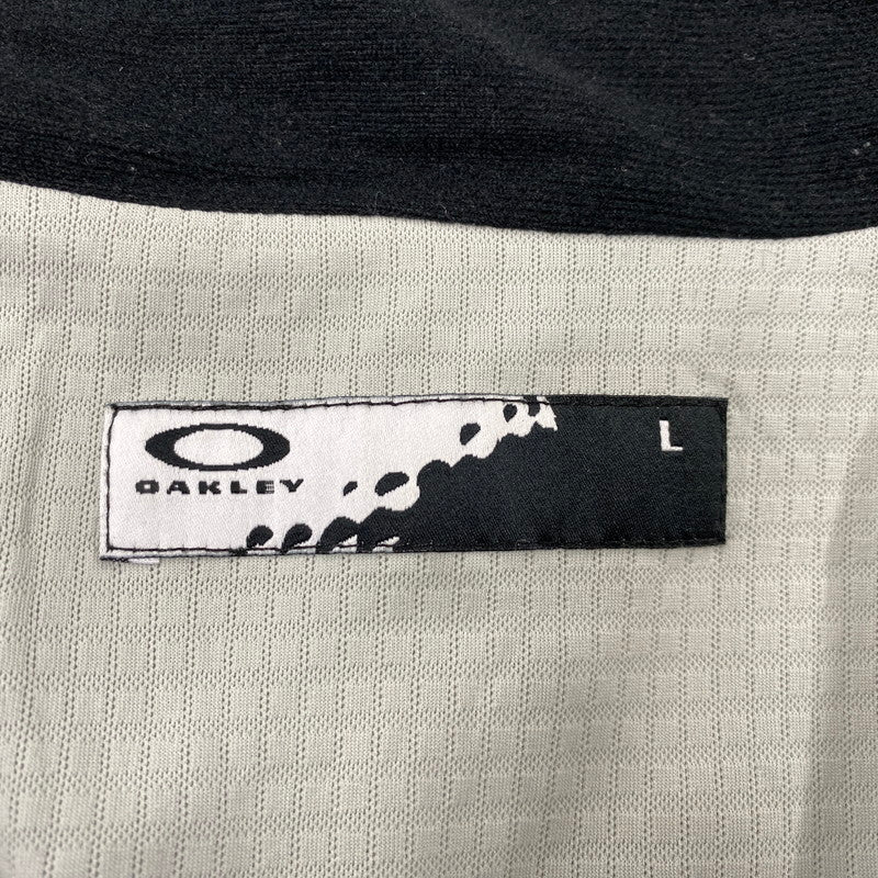 【中古品】【メンズ】 OAKLEY オークリー LOGO ZIP NYLON JACKET 419271JP ロゴ ジップ ナイロンジャケット 148-260820-as-30-izu サイズ：L カラー：ブラック 万代Net店