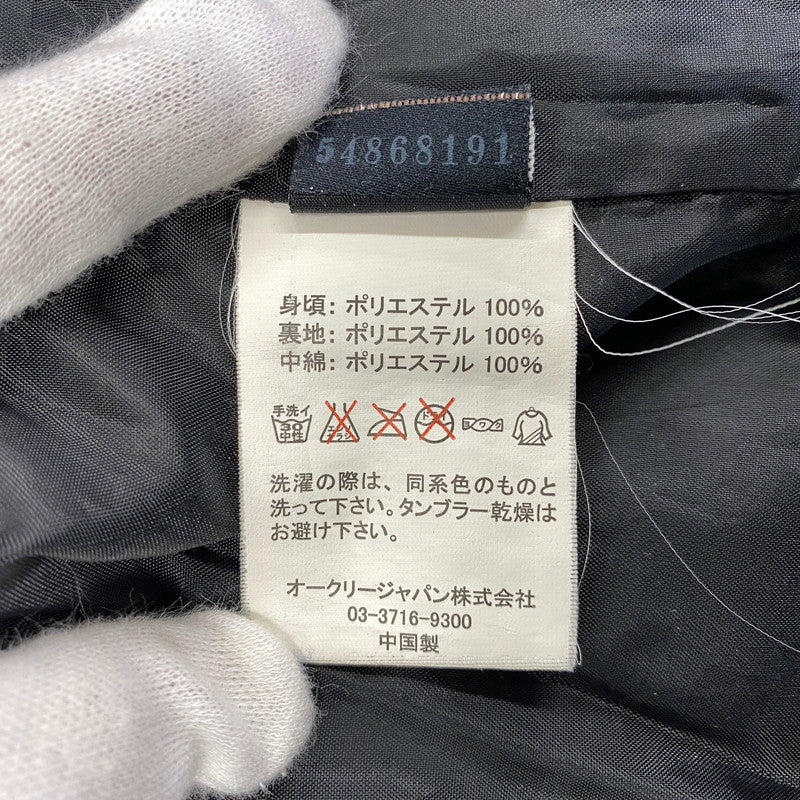 【中古品】【メンズ】 OAKLEY オークリー LOGO ZIP NYLON JACKET 419271JP ロゴ ジップ ナイロンジャケット 148-260820-as-30-izu サイズ：L カラー：ブラック 万代Net店