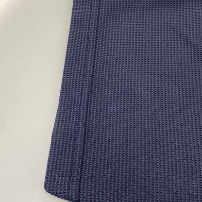 【中古品】【メンズ】 VERSACE SPORT ヴェルサーチ スポーツ HALFZIP SS WAFFLE POLO SHIRT ハーフジップ ショートスリーブ ワッフル ポロ シャツ トップス 半袖 141-260819-cs-15-izu サイズ：48 カラー：ネイビー 万代Net店