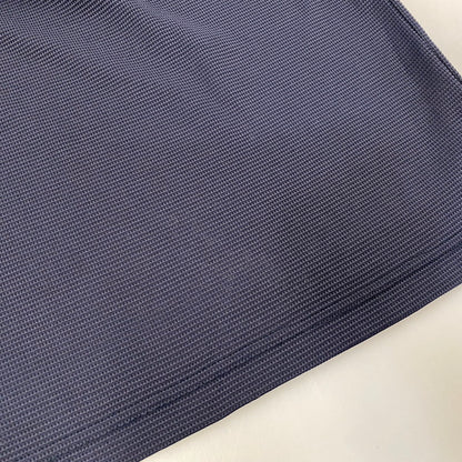 【中古品】【メンズ】 VERSACE SPORT ヴェルサーチ スポーツ HALFZIP SS WAFFLE POLO SHIRT ハーフジップ ショートスリーブ ワッフル ポロ シャツ トップス 半袖 141-260819-cs-15-izu サイズ：48 カラー：ネイビー 万代Net店
