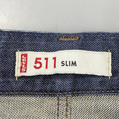 【中古品】【メンズ】 Levi's リーバイス SQUARE TOP BLOCK 511 SLIM DENIM PANTS EU511-0009 スクエア トップ ブロック スリム デニムパンツ ジーンズ 刻印V11 157-260820-as-33-izu サイズ：32×32 カラー：インディゴ 万代Net店