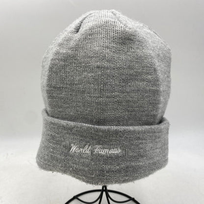 【中古品】【メンズ/レディース】 SUPREME×NEWERA シュプリーム ニューエラ 20AW CROSS BOX LOGO BEANIE クロス ボックス ロゴ ビーニー 帽子 185-260810-cs-14-izu サイズ：F カラー：グレー 万代Net店