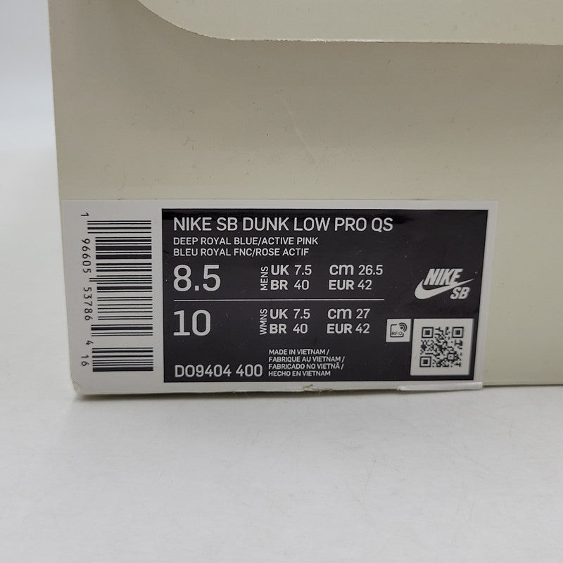 【中古品】【メンズ】 NIKE SB ナイキエスビー × RUN THE JEWELS ラン ザ ジュエルズ DUNK LOW PRO QS DO9404-400 ダンク ロー プロ QS スニーカー 靴 160-260821-as-16-izu サイズ：26.5cm カラー：DEEP ROYAL BLUE/ACTIVE PINK 万代Net店