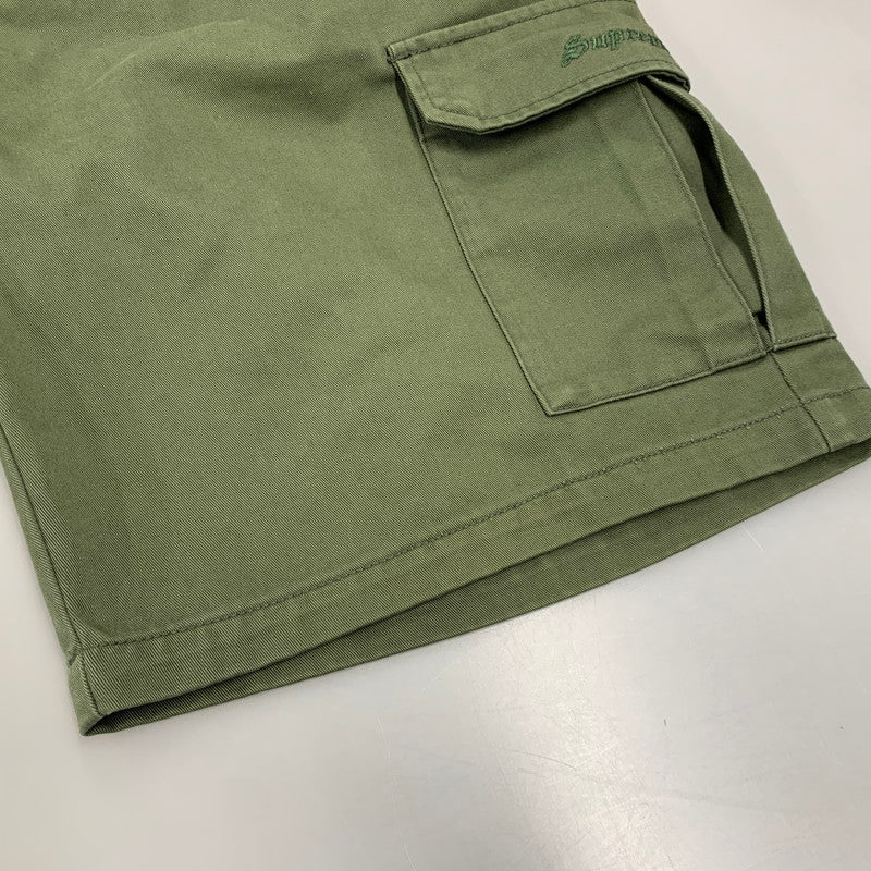 【中古品】【メンズ】 SUPREME シュプリーム CARGO WORK SHORTS カーゴ ワーク ショーツ パンツ ボトムス ズボン 149-260818-cs-04-izu サイズ：34 カラー：カーキ 万代Net店