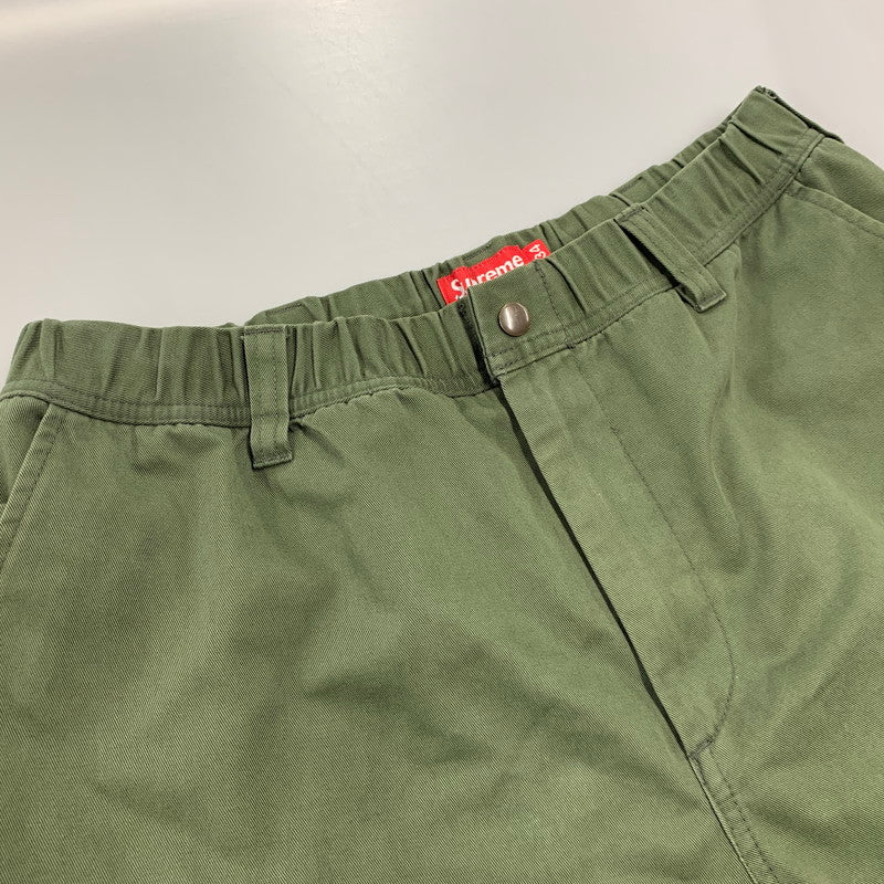 【中古品】【メンズ】 SUPREME シュプリーム CARGO WORK SHORTS カーゴ ワーク ショーツ パンツ ボトムス ズボン 149-260818-cs-04-izu サイズ：34 カラー：カーキ 万代Net店