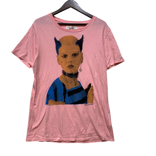 【中古品】【メンズ】 PEEL&LIFT ピールアンドリフト SOO CATWOMAN SS TEE スー キャットウーマン 半袖 Tシャツ 140-260820-as-27-izu サイズ：M カラー：ピンク 万代Net店