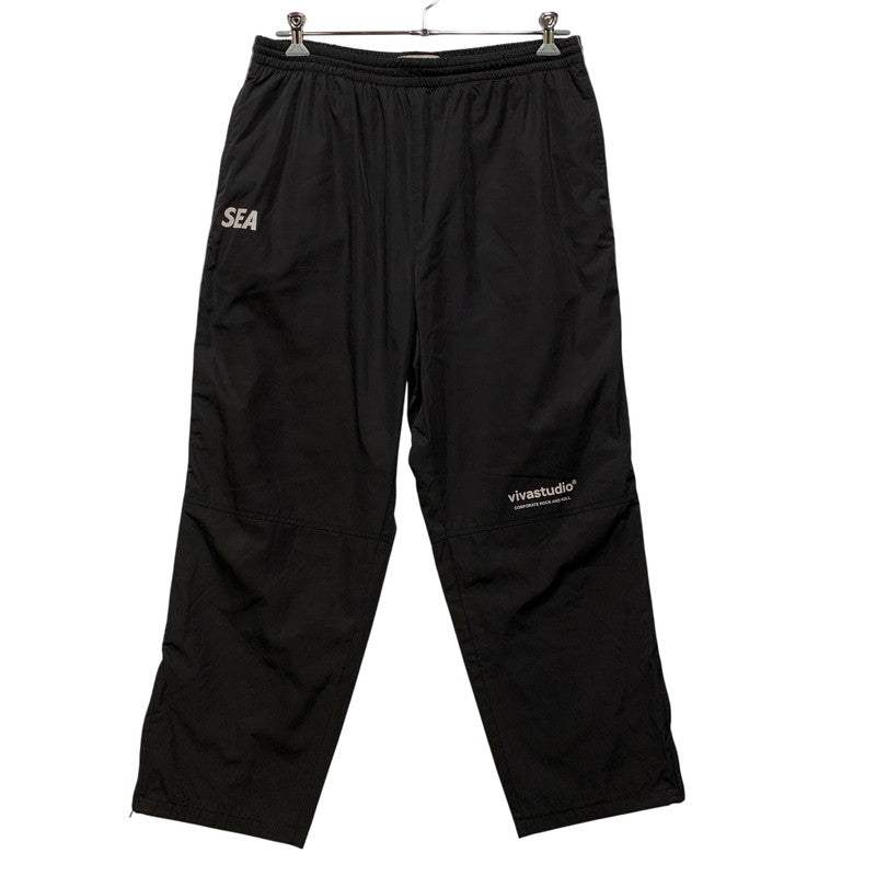 【中古品】【メンズ】 WIND AND SEA ウィンダンシー × VIVASTUDIO ビバスタジオ RIPSTOP TRACK PANTS WDS VIVA-03 リップストップ トラックパンツ 153-260821-as-09-izu サイズ：L カラー：ブラック 万代Net店