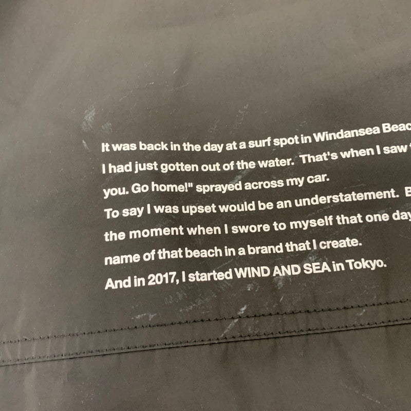 【中古品】【メンズ】 WIND AND SEA ウィンダンシー × VIVASTUDIO ビバスタジオ RIPSTOP TRACK PANTS WDS VIVA-03 リップストップ トラックパンツ 153-260821-as-09-izu サイズ：L カラー：ブラック 万代Net店