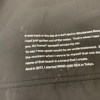 【中古品】【メンズ】 WIND AND SEA ウィンダンシー × VIVASTUDIO ビバスタジオ RIPSTOP TRACK PANTS WDS VIVA-03 リップストップ トラックパンツ 153-260821-as-09-izu サイズ：L カラー：ブラック 万代Net店