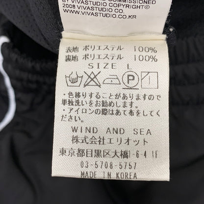 【中古品】【メンズ】 WIND AND SEA ウィンダンシー × VIVASTUDIO ビバスタジオ RIPSTOP TRACK PANTS WDS VIVA-03 リップストップ トラックパンツ 153-260821-as-09-izu サイズ：L カラー：ブラック 万代Net店