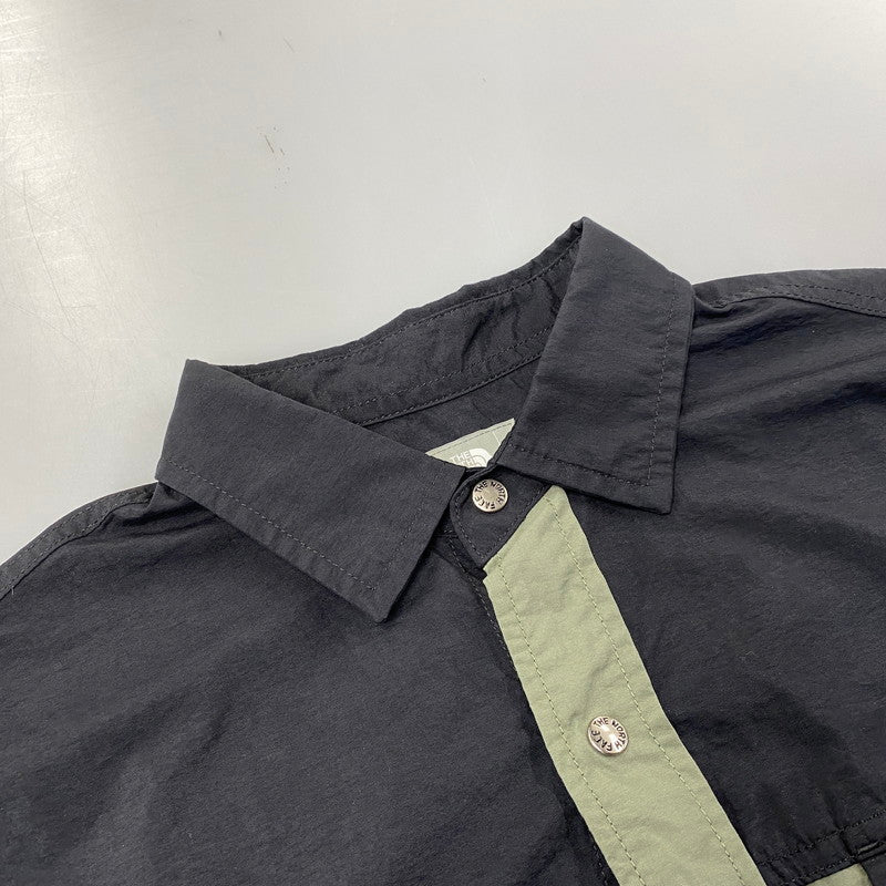 【中古品】【メンズ】 THE NORTH FACE ザ・ノースフェイス NR11961 LS NUPTSE SHIRT ロングスリーブ ヌプシ シャツ トップス 長袖 144-260819-cs-16-izu サイズ：L カラー：カーキ×ブラック 万代Net店