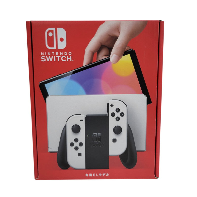 【中古美品】 【未使用】【ゲーム】Nintendo Switch (有機ELモデル) Joy-Con(L)/(R) ホワイト HEG-S-KAAAA(JPN) 任天堂 ニンテンドースイッチ 本体 034-260926-as-02-izu 万代Net店