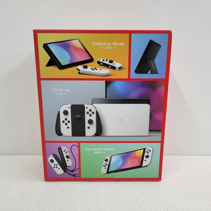 【中古美品】 【未使用】【ゲーム】Nintendo Switch (有機ELモデル) Joy-Con(L)/(R) ホワイト HEG-S-KAAAA(JPN) 任天堂 ニンテンドースイッチ 本体 034-260926-as-02-izu 万代Net店