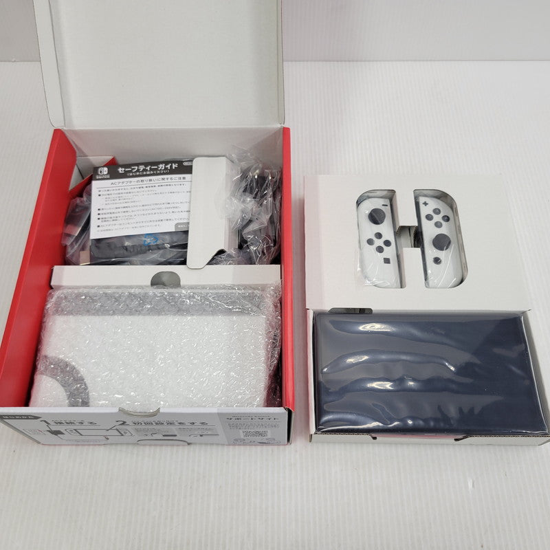 【中古美品】 【未使用】【ゲーム】Nintendo Switch (有機ELモデル) Joy-Con(L)/(R) ホワイト HEG-S-KAAAA(JPN) 任天堂 ニンテンドースイッチ 本体 034-260926-as-02-izu 万代Net店