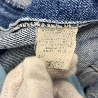 【中古品】【メンズ】 Lee リー ZIP FLY DENIM PANTS ジップフライ デニムパンツ ジーンズ USA製 157-260820-as-23-izu サイズ：36×32 カラー：インディゴ 万代Net店