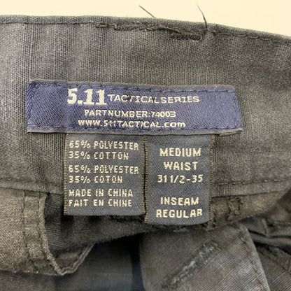 【中古品】【メンズ】 5.11 TACTICAL 5.11タクティカル CARGO PANTS US3512 カーゴパンツ 155-260820-as-21-izu サイズ：M カラー：ブラック 万代Net店