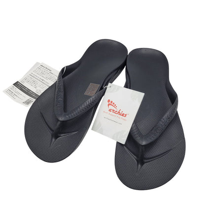 【中古美品】【メンズ】 ARCHIES アーチーズ ARCH SUPPORT THONGS アーチサポート トングサンダル 靴 164-260821-as-13-izu サイズ：27cm カラー：ブラック 万代Net店