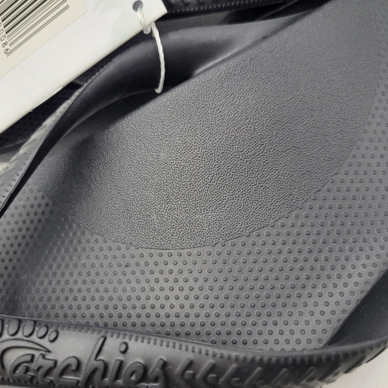 【中古美品】【メンズ】 ARCHIES アーチーズ ARCH SUPPORT THONGS アーチサポート トングサンダル 靴 164-260821-as-13-izu サイズ：27cm カラー：ブラック 万代Net店