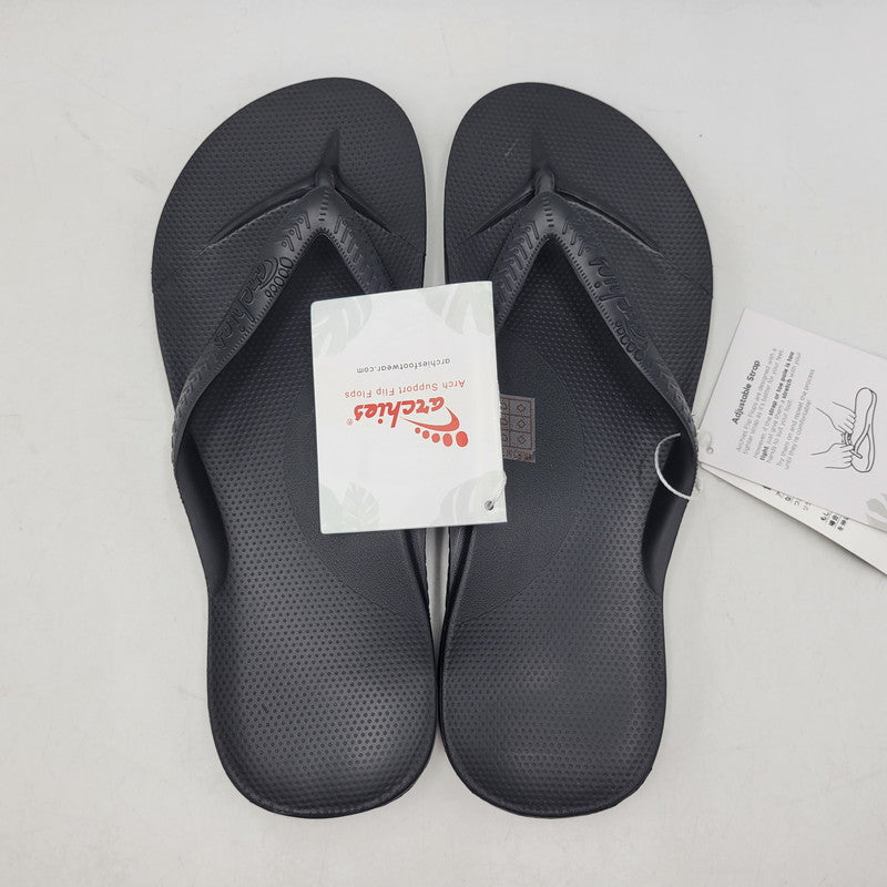 【中古美品】【メンズ】 ARCHIES アーチーズ ARCH SUPPORT THONGS アーチサポート トングサンダル 靴 164-260821-as-13-izu サイズ：27cm カラー：ブラック 万代Net店
