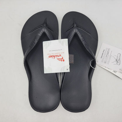 【中古美品】【メンズ】 ARCHIES アーチーズ ARCH SUPPORT THONGS アーチサポート トングサンダル 靴 164-260821-as-13-izu サイズ：27cm カラー：ブラック 万代Net店