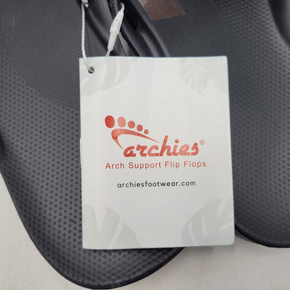 【中古美品】【メンズ】 ARCHIES アーチーズ ARCH SUPPORT THONGS アーチサポート トングサンダル 靴 164-260821-as-13-izu サイズ：27cm カラー：ブラック 万代Net店