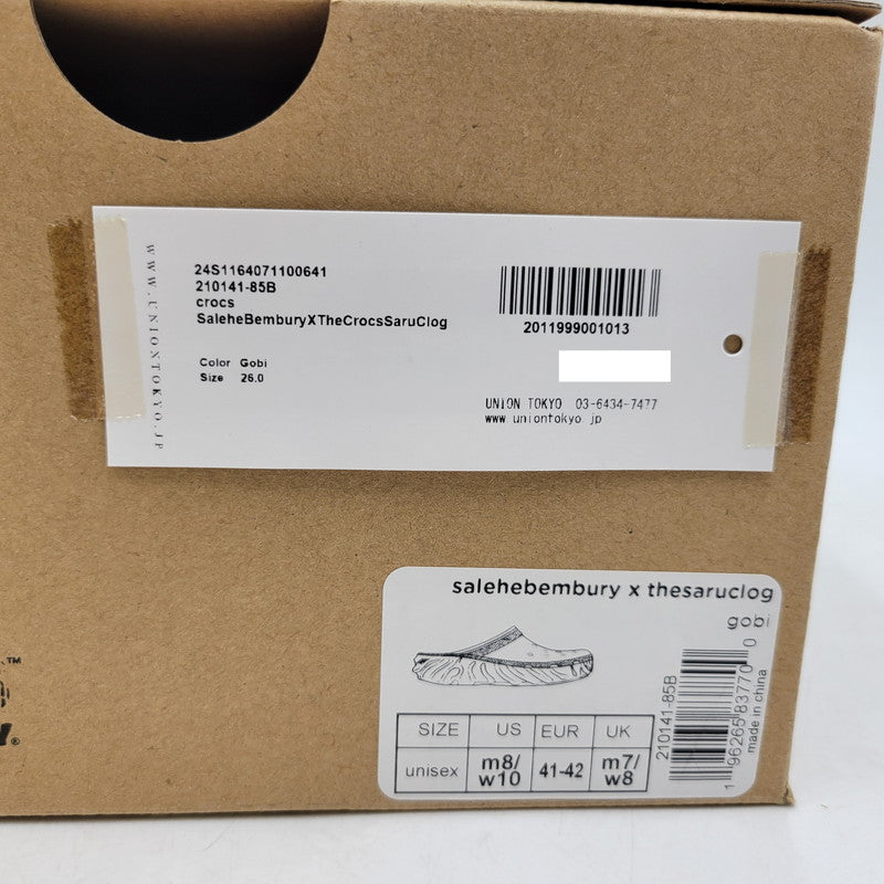 【中古美品】【メンズ/レディース】 CROCS クロックス × SALEHE BEMBURY サレヘ ベンバリー SARU CLOG サル クロッグ サンダル 靴 164-260821-as-19-izu サイズ：26cm カラー：オレンジ 万代Net店