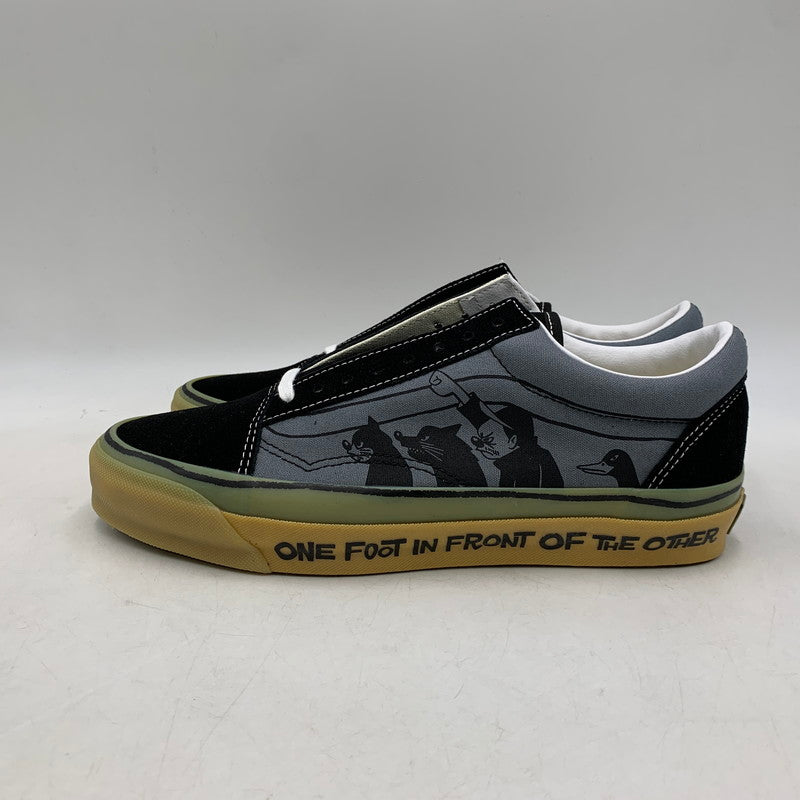 【中古美品】【メンズ】 VANS PREMIUM×YUSUKE HANAI バンズ プレミアム ユウスケ ハナイ VN000D56BN5 OLD SKOOL オールド スクール スニーカー シューズ 靴 162-260810-cs-02-izu サイズ：27.5cm カラー：ブラック×ブルー系 万代Net店