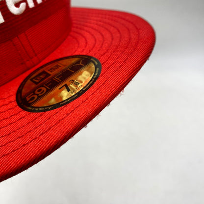 【中古品】【メンズ/レディース】 SUPREME×NEWERA シュプリーム ニューエラ 16SS DAZZLE BOX LOGO CAP ダズル ボックス ロゴ キャップ 帽子 185-260810-cs-13-izu サイズ：7 3/8（58.7cm） カラー：レッド 万代Net店