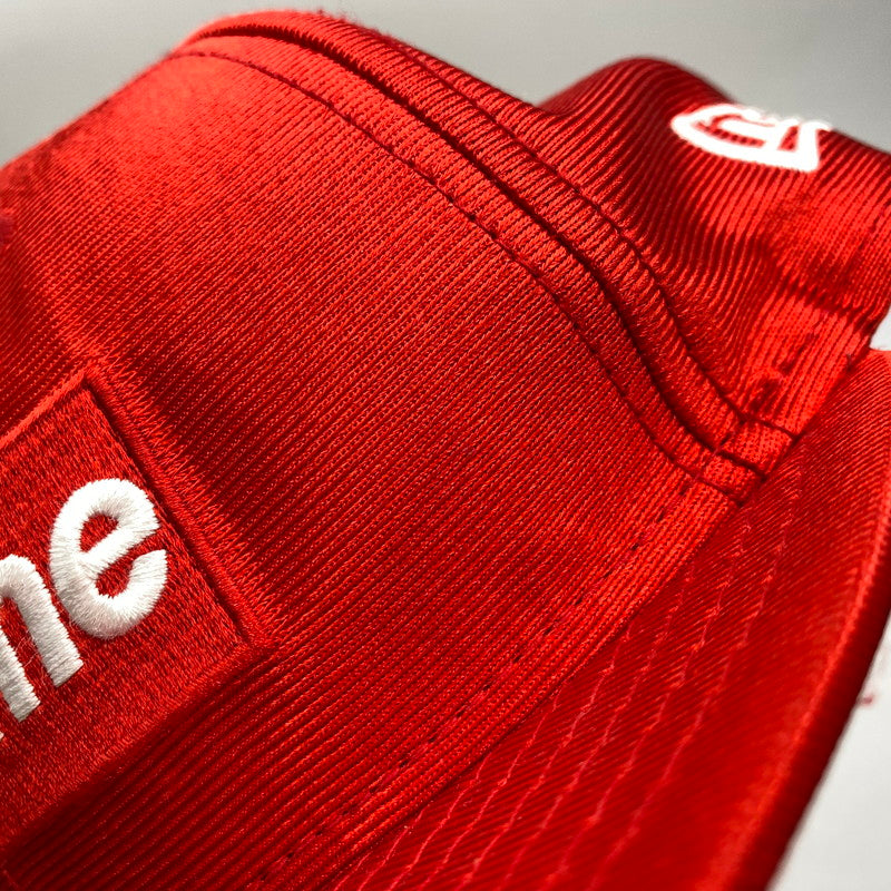 【中古品】【メンズ/レディース】 SUPREME×NEWERA シュプリーム ニューエラ 16SS DAZZLE BOX LOGO CAP ダズル ボックス ロゴ キャップ 帽子 185-260810-cs-13-izu サイズ：7 3/8（58.7cm） カラー：レッド 万代Net店