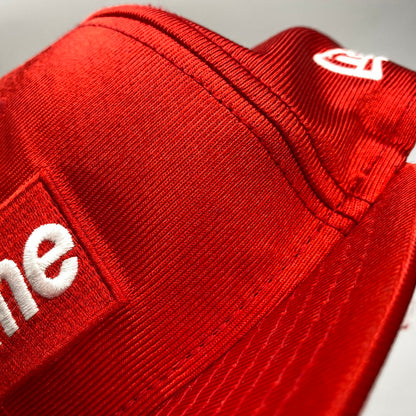 【中古品】【メンズ/レディース】 SUPREME×NEWERA シュプリーム ニューエラ 16SS DAZZLE BOX LOGO CAP ダズル ボックス ロゴ キャップ 帽子 185-260810-cs-13-izu サイズ：7 3/8（58.7cm） カラー：レッド 万代Net店