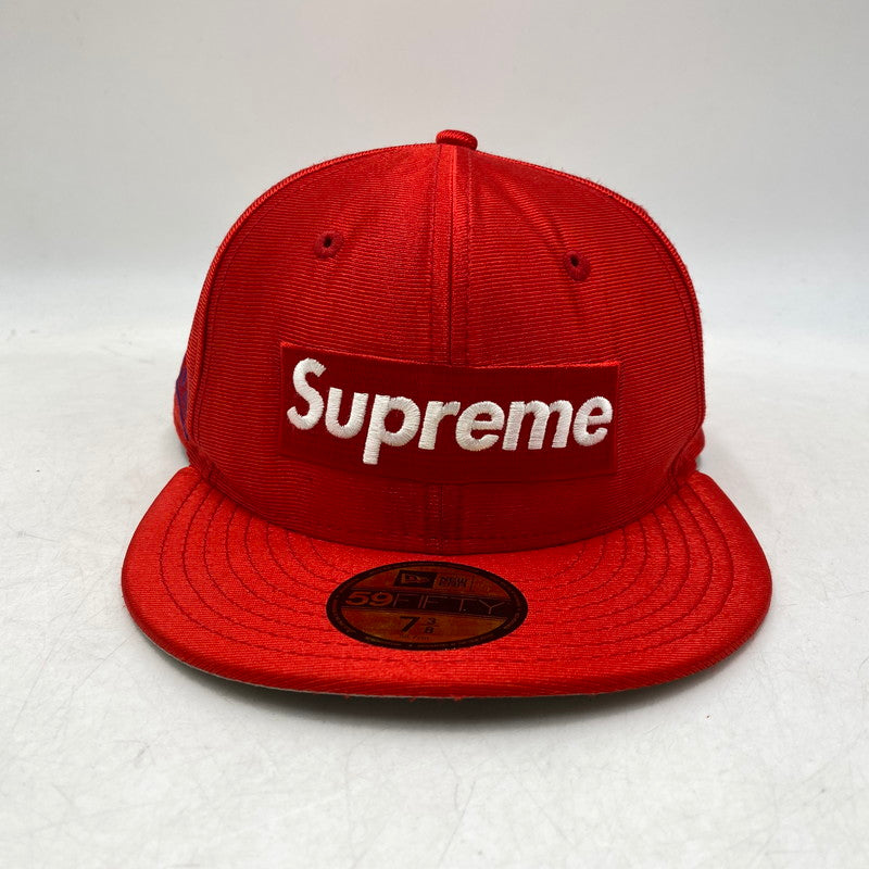 【中古品】【メンズ/レディース】 SUPREME×NEWERA シュプリーム ニューエラ 16SS DAZZLE BOX LOGO CAP ダズル ボックス ロゴ キャップ 帽子 185-260810-cs-13-izu サイズ：7 3/8（58.7cm） カラー：レッド 万代Net店