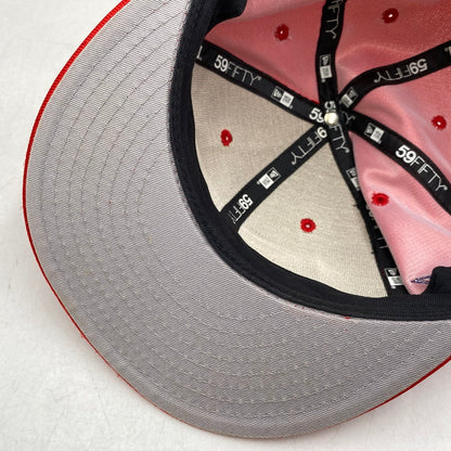 【中古品】【メンズ/レディース】 SUPREME×NEWERA シュプリーム ニューエラ 16SS DAZZLE BOX LOGO CAP ダズル ボックス ロゴ キャップ 帽子 185-260810-cs-13-izu サイズ：7 3/8（58.7cm） カラー：レッド 万代Net店