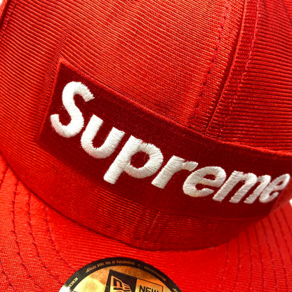 【中古品】【メンズ/レディース】 SUPREME×NEWERA シュプリーム ニューエラ 16SS DAZZLE BOX LOGO CAP ダズル ボックス ロゴ キャップ 帽子 185-260810-cs-13-izu サイズ：7 3/8（58.7cm） カラー：レッド 万代Net店