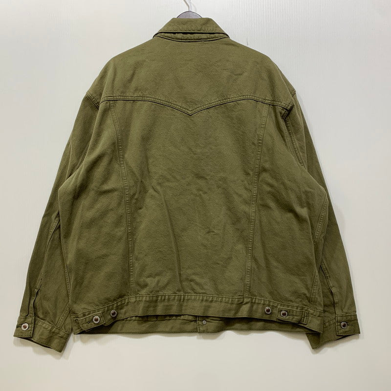 【中古品】【メンズ】 LEVI'S SILVER TAB リーバイス シルバータブ DENIM TRACKER JACKET PC9-A3179-0001 デニムトラッカージャケット 147-260821-as-06-izu サイズ：XL カラー：グリーン系 万代Net店