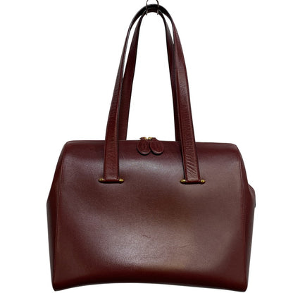 【中古品】【レディース】 CARTIER カルティエ MUST LINE HANDBAG マストライン ハンドバッグ カバン 180-260811-kh-16-izu カラー：レッド系 万代Net店