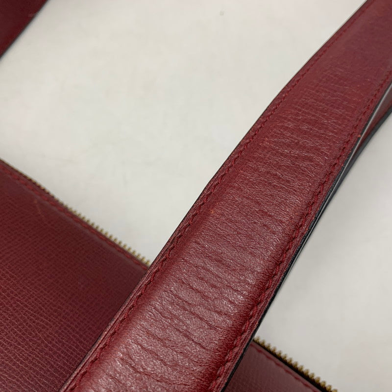 【中古品】【レディース】 CARTIER カルティエ MUST LINE HANDBAG マストライン ハンドバッグ カバン 180-260811-kh-16-izu カラー：レッド系 万代Net店