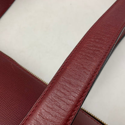 【中古品】【レディース】 CARTIER カルティエ MUST LINE HANDBAG マストライン ハンドバッグ カバン 180-260811-kh-16-izu カラー：レッド系 万代Net店