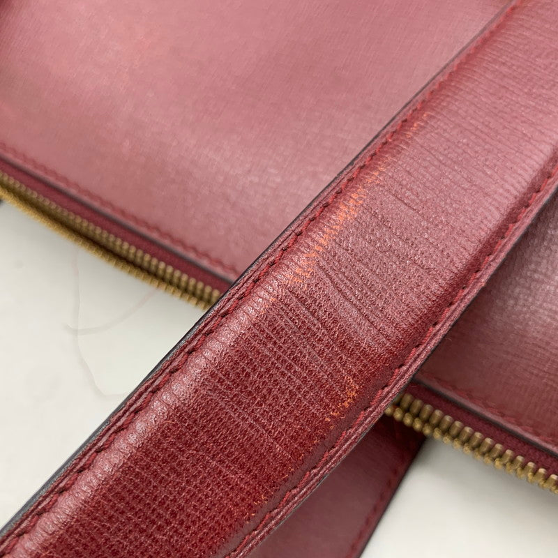 【中古品】【レディース】 CARTIER カルティエ MUST LINE HANDBAG マストライン ハンドバッグ カバン 180-260811-kh-16-izu カラー：レッド系 万代Net店