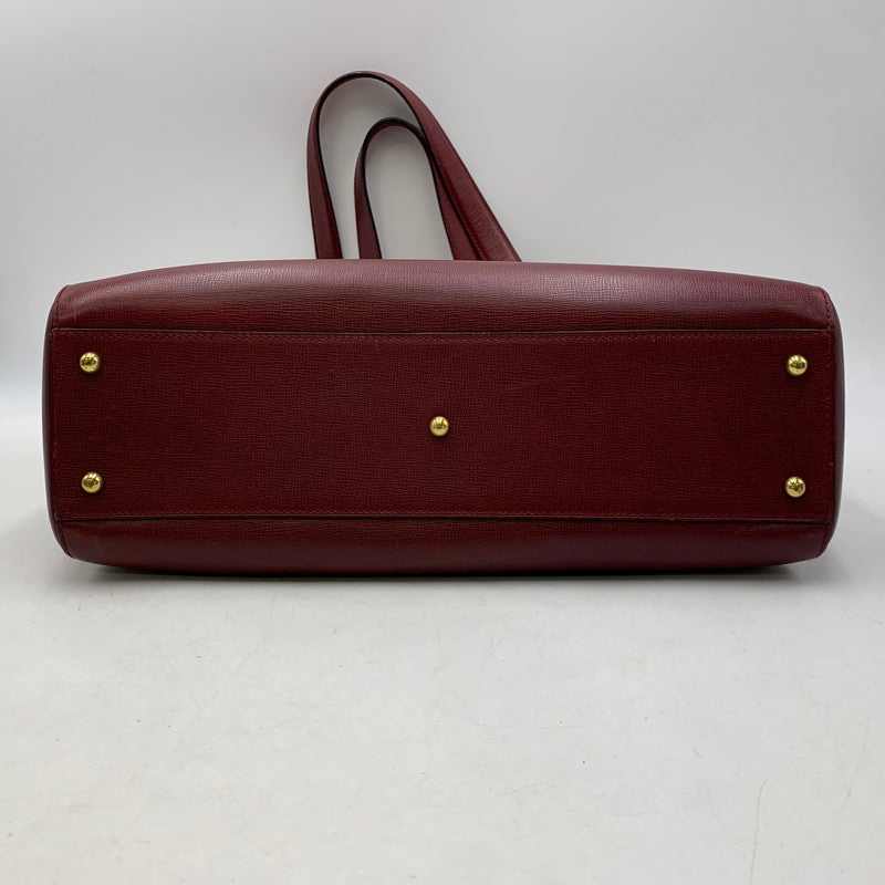 【中古品】【レディース】 CARTIER カルティエ MUST LINE HANDBAG マストライン ハンドバッグ カバン 180-260811-kh-16-izu カラー：レッド系 万代Net店