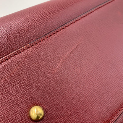 【中古品】【レディース】 CARTIER カルティエ MUST LINE HANDBAG マストライン ハンドバッグ カバン 180-260811-kh-16-izu カラー：レッド系 万代Net店