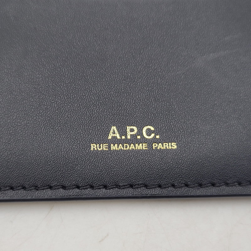【中古品】【メンズ/レディース】 A.P.C. アーペーセー PORTE CARTES STO265 カードケース 200-260821-as-11-izu カラー：ブラック 万代Net店