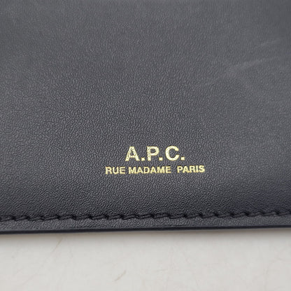 【中古品】【メンズ/レディース】 A.P.C. アーペーセー PORTE CARTES STO265 カードケース 200-260821-as-11-izu カラー：ブラック 万代Net店