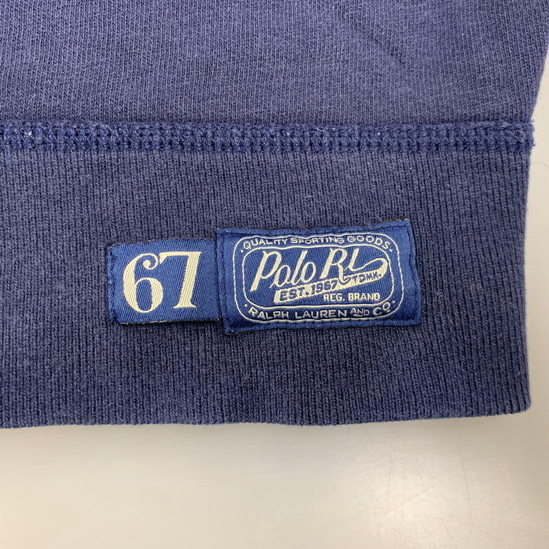 【中古品】【メンズ】 POLO RALPH LAUREN ポロ・ラルフローレン CREWNECK SWEATSHIRT クルーネック スウェット トレーナー 前V 147-260821-as-07-izu サイズ：M カラー：ネイビー 万代Net店