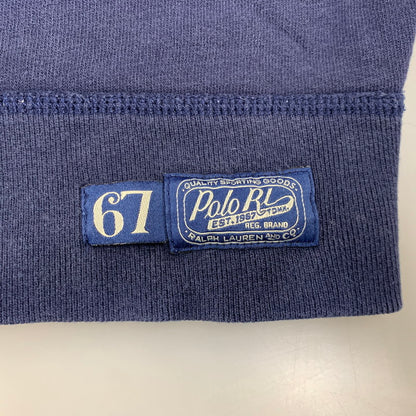 【中古品】【メンズ】 POLO RALPH LAUREN ポロ・ラルフローレン CREWNECK SWEATSHIRT クルーネック スウェット トレーナー 前V 147-260821-as-07-izu サイズ：M カラー：ネイビー 万代Net店